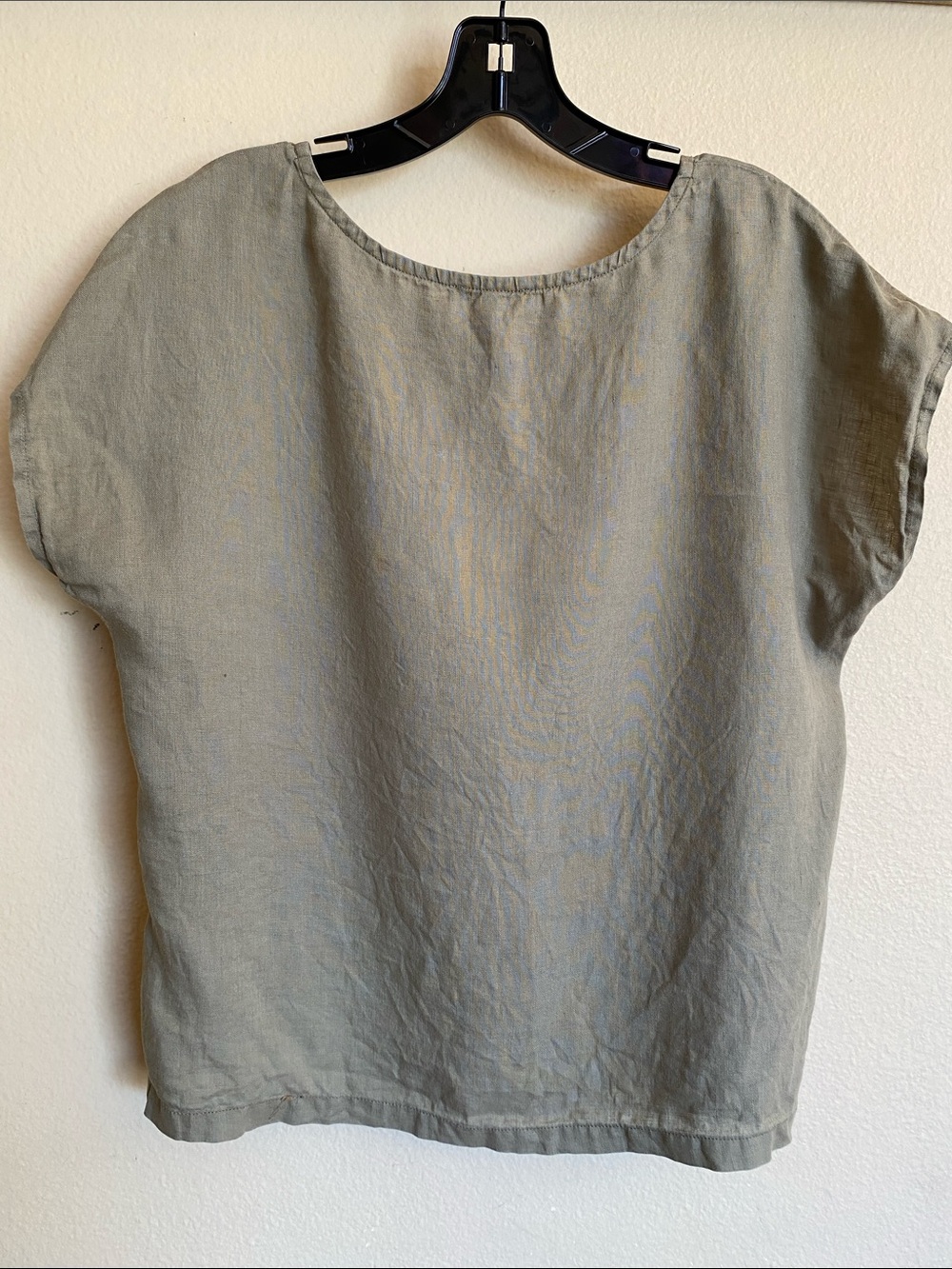 Quince Olive Linen Top - Picture 4 of 4
